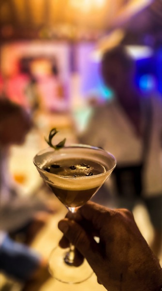 Tropical cocktail at MG Bistro garden, Ko Samui