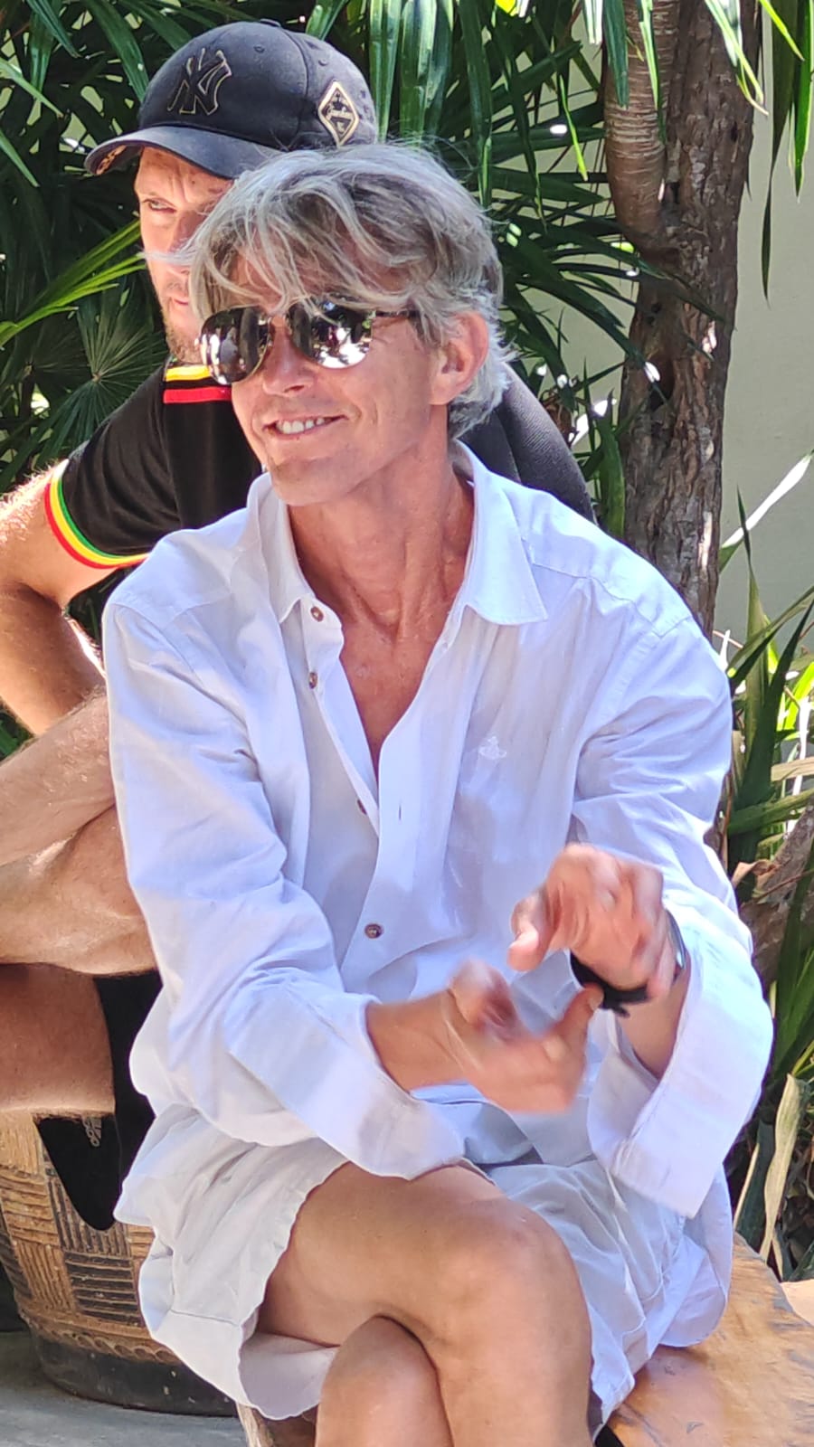 Social gathering at Magical Garden cannabis lounge, Ko Samui